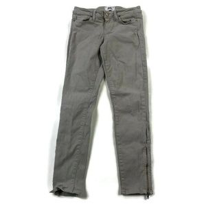 Paige Verdugo Ankle Gray Stretch Jeans